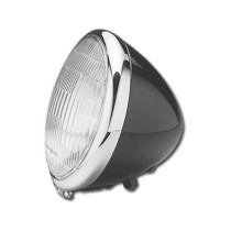  Springer Style 6 1/2" Headlight Black Bilux 