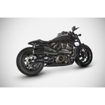 Ligne d'échappement ZARD Top Gun - Euro 5 - Sportster S à partir de 2021 - Noir et carbonne