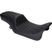 Seat Predator 2-Up Vinyl Dbl Diamond Blk Stitch FLH 2008-23