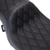 Seat Predator 2-Up Vinyl Dbl Diamond Blk Stitch FLH 2008-23