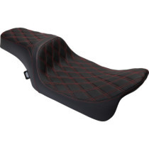 Seat Predator 1-up Vinyl Double Diamond Red FLH 2008-2023