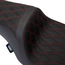 Seat Predator 1-up Vinyl Double Diamond Red FLH 2008-2023