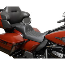 Seat Predator 3 2-Up Ext. Double Dia Black Vinyl Touring