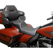 Seat Predator 3 2-Up Ext. Double Dia Silver Vinyl Touring