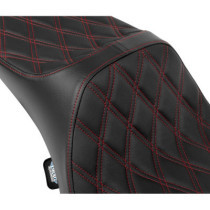 Seat Predator 3 2-Up Ext. Double Dia Red Vinyl Touring