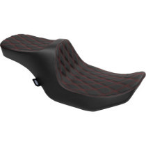 Predator II Seat - Double Diamond - Red Stitching - FLT/FLH '23-'24