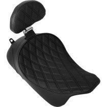 Solo Front Seat - Double Diamond - Black Sittch - w/ Backrest Option - FL '08-'23