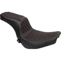 Predator 2-Up Seat - Double Diamond - Red Stitching - FL/FX