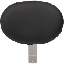 BACKREST EZ GLIDE II LARGE DRIVER OVAL LEATHER BLACK