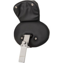 BACKREST EZ GLIDE II LARGE DRIVER OVAL LEATHER BLACK