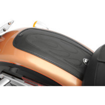 FENDER PROTECTOR FENDER SKINS REAR FLAME STITCH VINYL BLACK