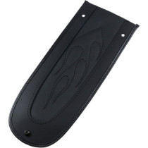 FENDER PROTECTOR FENDER SKINS REAR FLAME STITCH VINYL BLACK