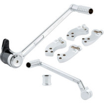 4 Inch Extended Foot Control Kit - Chrome