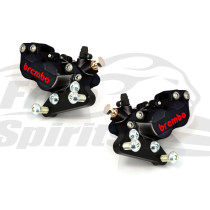 Kit étriers avant BREMBO 4 pistons - Harley Davidson depuis 2006 avec double disque - Noir