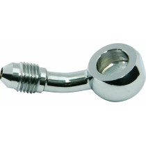 Raccord banjo - 35° - Filetage mâle AN -3 - 1/2" (12 mm) - Chrome