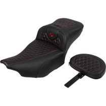 RoadSofa™ Seat - with Backrest - Red Stitch - Extended