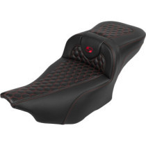 RoadSofa™ Seat - with Backrest - Red Stitch - Extended