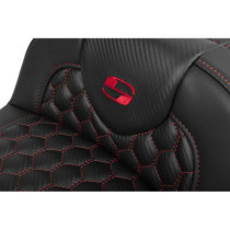 RoadSofa™ Seat - with Backrest - Red Stitch - Extended