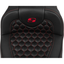 RoadSofa™ Seat - with Backrest - Red Stitch - Extended