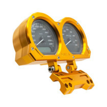 Vity''s Design, adjustable dual gauge holder. Gold