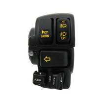  Backlit Hand Control Switch Kit With radio and cruise control Black 