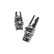  Skull Pushrod Tube Clip Polished 