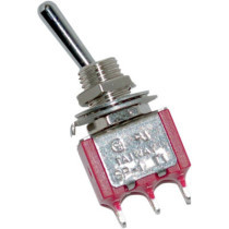 MINI TOGGLE SWITCH 5 AMP HI/LO 1/4" (6,35 MM) 2-POSITION