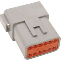 RECEPTACLE DEUTSCH DT-SERIES 12-PIN GREY