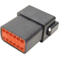 RECEPTACLE DEUTSCH DT-SERIES 12-PIN BLACK