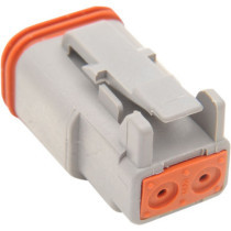 PLUG DEUTSCH DT-SERIES 2-SOCKET GREY