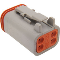 PLUG DEUTSCH DT-SERIES 4-SOCKET GREY