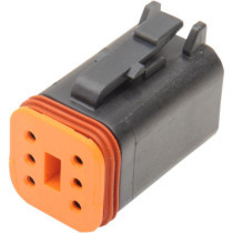 PLUG DEUTSCH DT-SERIES 6-SOCKET BLACK