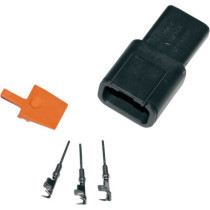 RECEPTACLE DEUTSCH DTM 3-PIN CONNECTOR KIT BLACK