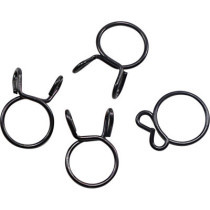 Colliers de durite d'essence - Diamètre 15,2 mm - Pack de 4 - Noir