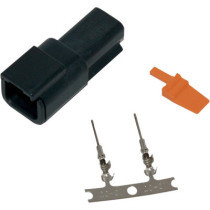 RECEPTACLE DEUTSCH DTM 2-PIN CONNECTOR KIT BLACK