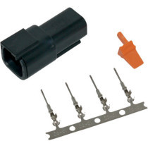 RECEPTACLE DEUTSCH DTM 4-PIN CONNECTOR KIT BLACK