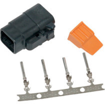 PLUG DEUTSCH DTM 4-SOCKET CONNECTOR KIT BLACK