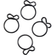 Colliers de durite d'essence - Diamètre 16,6 mm - Pack de 4 - Noir