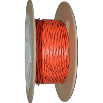 OEM COLOR WIRE 18 GAUGE/100' (1MM'/30M) ORANGE/BLACK