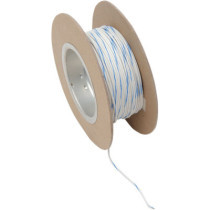 OEM COLOR WIRE 18 GAUGE/100' (1MM'/30M) WHITE/BLUE