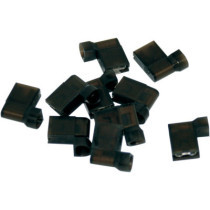 BLACK FLAG FEMALE TERMINAL 0.25" BLACK 10 PK