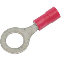 RING TERMINAL Ø 0.25" 18-22 GAUGE (0,6-1MM) RED 25 PK