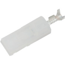 AMP FEMALE TERMINAL 0.187" WHITE 20 PACK