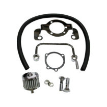  Breather Kit with Mounting Bracket Chrome 