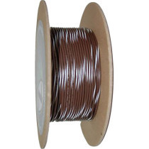 WIRE 20-GAUGE PRIMARY 100' BROWN/WHITE STRIPE