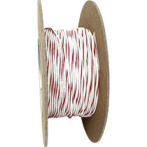 WIRE 20-GAUGE PRIMARY 100' WHITE/RED STRIPE