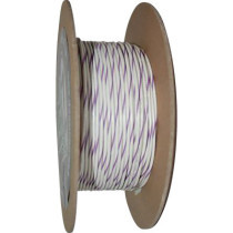 WIRE 20-GAUGE PRIMARY 100' WHITE/VIOLET STRIPE