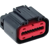 CONNECTOR FEMALE W/TERM 18-POS BLACK 72664-12