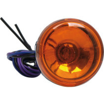  Deuce-Style Turn Signal Rear, wires exit through mounting hole Chrome Amber Dual Filament 