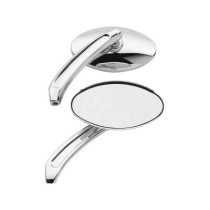  Oval Billet Mirror Chrome 